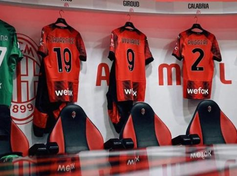 Οι παίκτες της Μίλαν με το μητρώνυμο