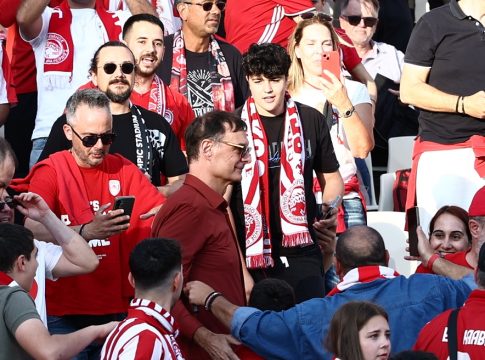 Στο ΟΑΚΑ για να δει από κοντά τον τελικό του Κυπέλλου ο Γιώργος Μπαρτζώκας (pics)