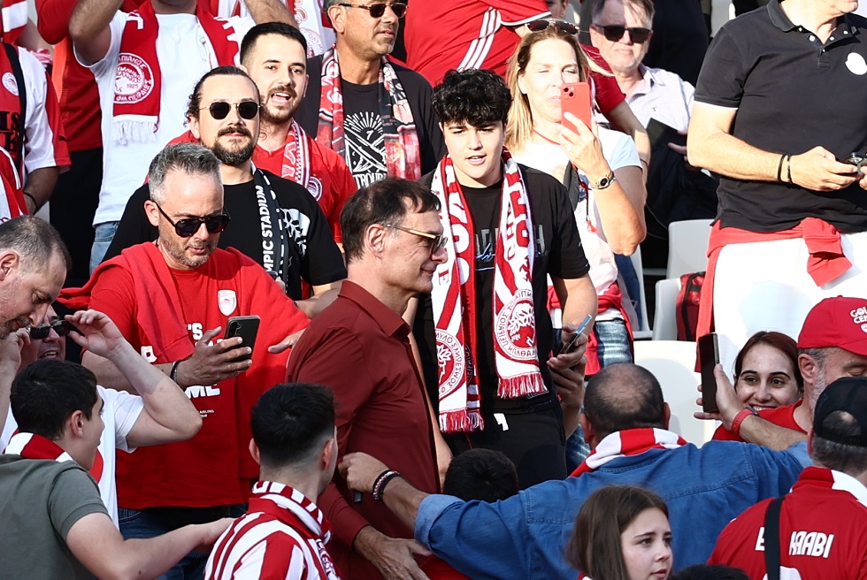 Στο ΟΑΚΑ για να δει από κοντά τον τελικό του Κυπέλλου ο Γιώργος Μπαρτζώκας (pics)