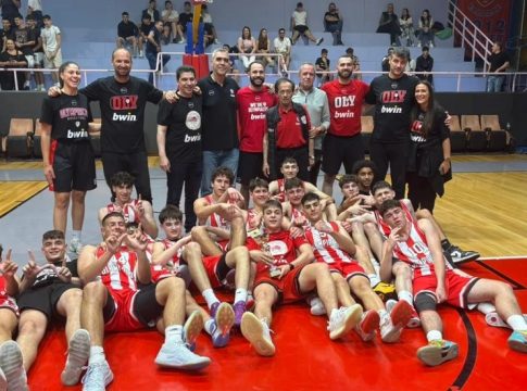 Πανιώνιος – Ολυμπιακός 47-73: Πρωταθλητές ΕΣΚΑΝΑ οι Παίδες των Ερυθρόλευκων