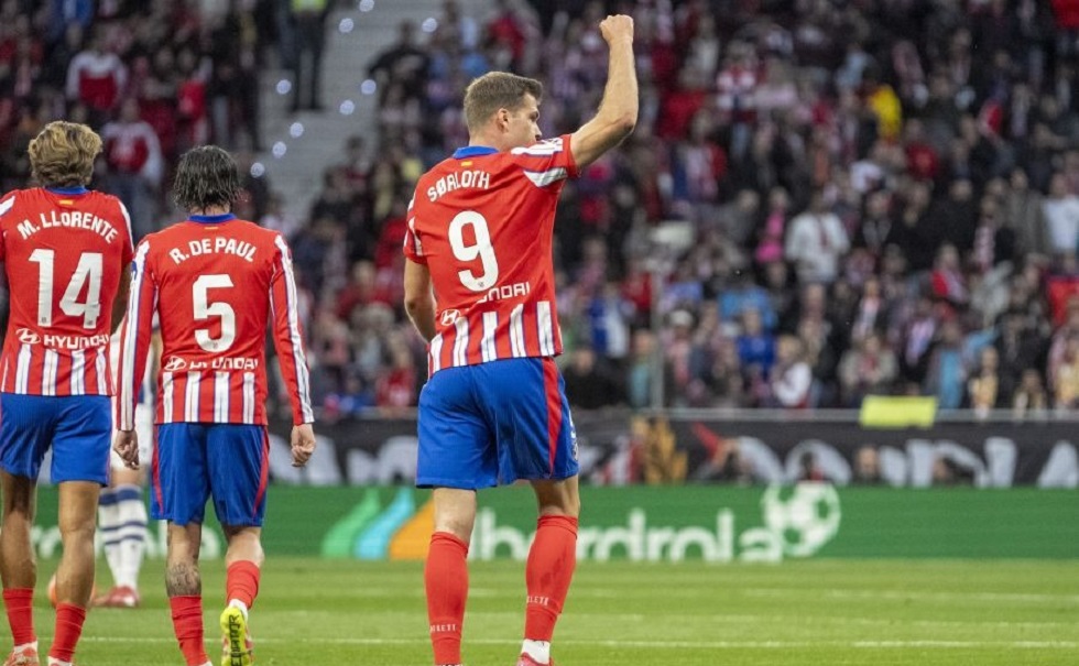 Ατλέτικο Μαδρίτης – Ρεάλ Σοσιεδάδ 4-0: Διέλυσε τους Βάσκους με απίθανο show και «καρέ» σε 23′ ο Σόρλοθ