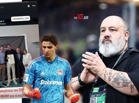 Καραπαπάς για Τζολάκη: «Όλη η οικογένεια του Ολυμπιακού υπερήφανη για το καμάρι μας» (pics)