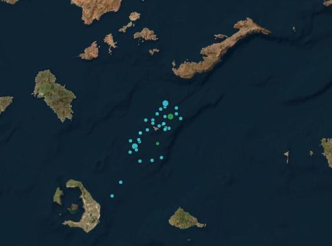 Σεισμός στην Αμοργό – 15 Χλμ. ΝΝΔ της Αρκεσίνης