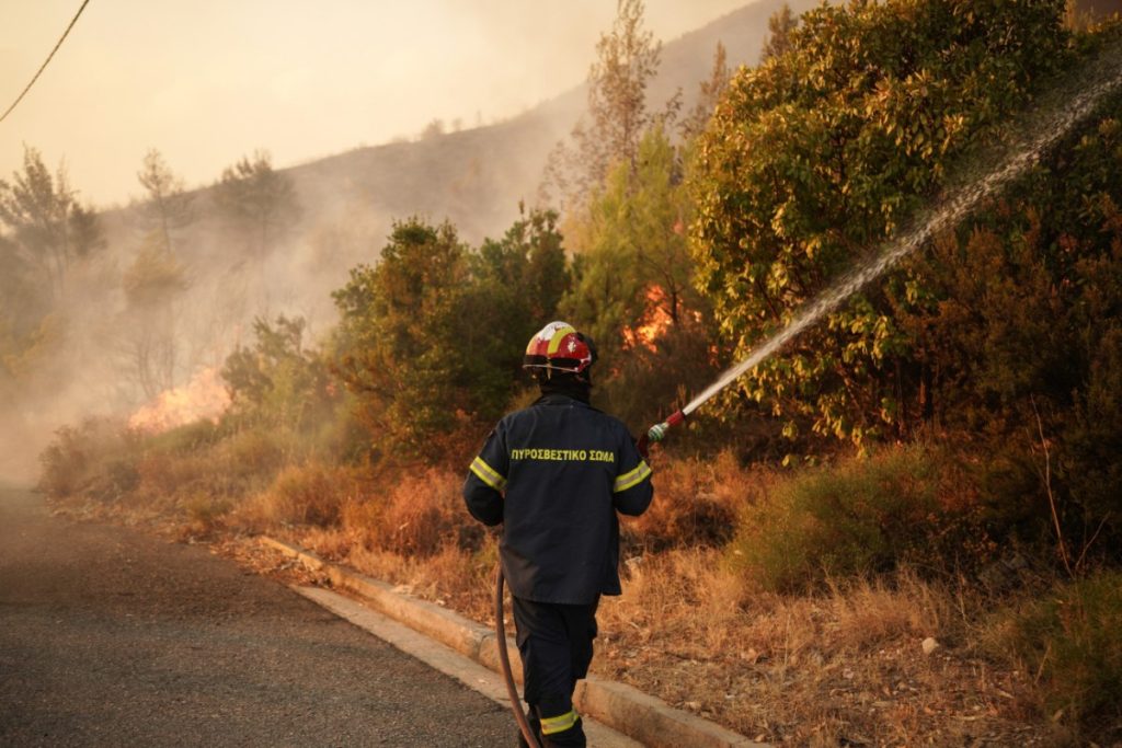 Κρήτη: Φωτιά στην περιοχή Γούβες Ηρακλείου – Σηκώθηκαν εναέρια μέσα (vid)