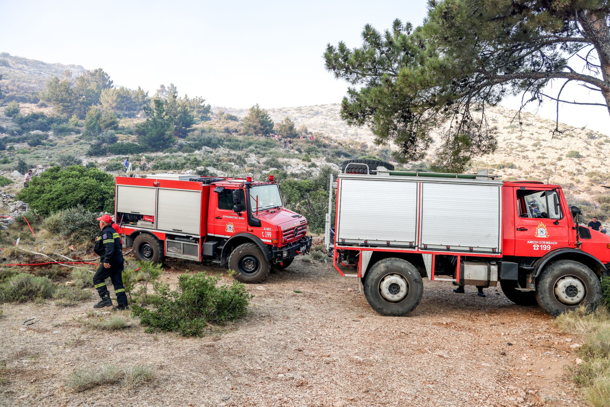 Φωτιά σε οικισμό κοντά στην Πάργα – Μήνυμα του 112 στους κατοίκους