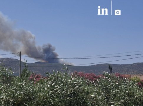 Μεγάλη φωτιά στο Άνω Σούλι Μαραθώνα – Μήνυμα του 112, «απομακρυνθείτε προς Γραμματικό και Νέα Μάκρη»