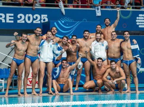 Οι πανηγυρισμοί της εθνικής ομάδας ανδρών για την κατάκτηση του χάλκινου μεταλλίου (vid)