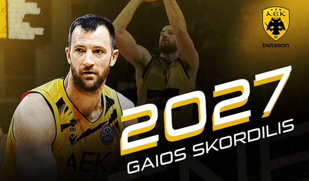 Στην ΑΕΚ για άλλα 2 χρόνια ο Σκορδίλης
