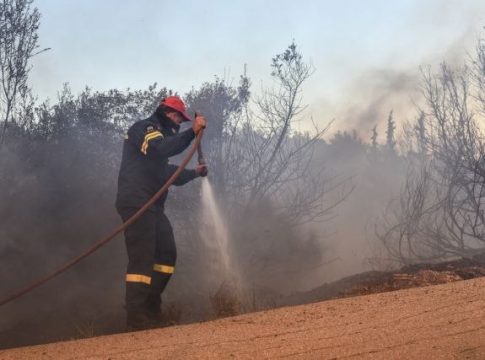 Πολύ υψηλός κίνδυνος πυρκαγιάς για σήμερα σε τέσσερις περιοχές
