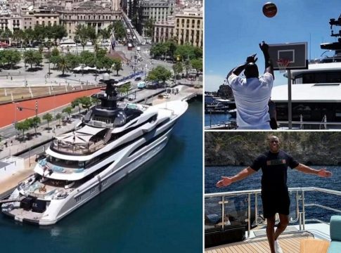 Το υπερπολυτελές γιοτ του «θρύλου» Μάτζικ Τζόνσον διαθέτει μέχρι και γήπεδο μπάσκετ (vid)