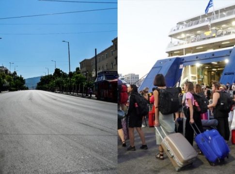Αδειάζουν την Αθήνα οι αδειούχοι του Αυγούστου – Αυξημένη κίνηση στα λιμάνια