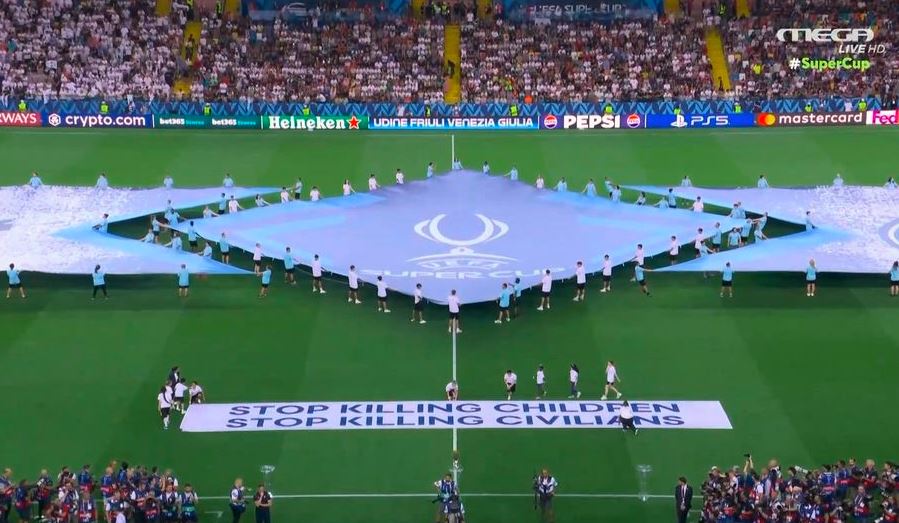 Η εντυπωσιακή έναρξη του Super Cup και το μήνυμα της UEFA (vid)