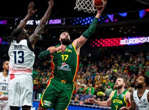 Μεγάλη Βρετανία – Λιθουανία 70-94: Άνετη νίκη στην πρεμιέρα για τους Λιθουανούς με πρωταγωνιστή Βαλαντσιούνας