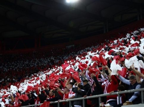 Ολυμπιακός: Μια… ανάσα από το sold out με τον Λεβαδειακό – Ελάχιστα διαθέσιμα εισιτήρια