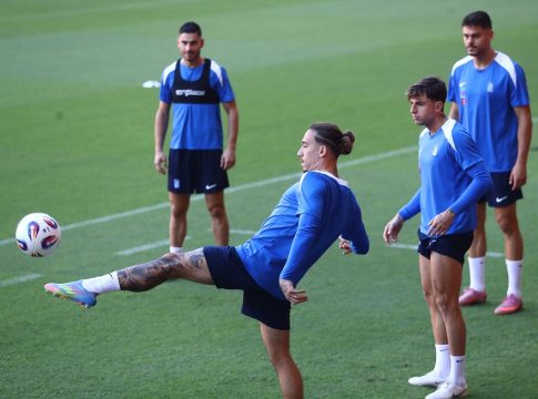 Στιγμές από την τελευταία προπόνηση της Εθνικής πριν τη «μάχη» με τη Δανία (pics)