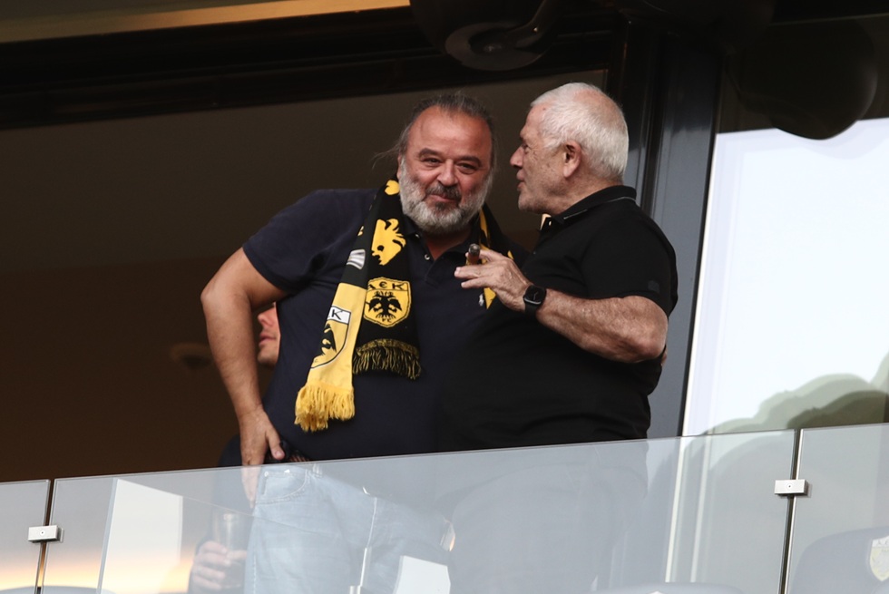 ΑΕΚ: Συνάντηση Ηλιόπουλου – Μελισσανίδη στη σουίτα της «OPAP Arena» (pics)