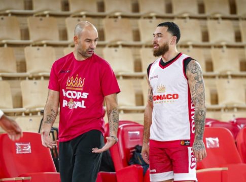 Η πρώτη προπόνηση του Σπανούλη στην Μονακό μετά το χάλκινο με την Ελλάδα (vid)