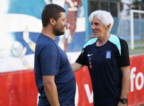 Στην προπόνηση της Εθνικής Ελλάδος ο Μάκης Γκαγκάτσης