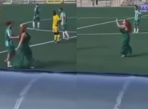 Τρομερό σκηνικό στην Ιταλία: Γυναίκα αντιπρόεδρος ομάδας έκανε… ντου στο γήπεδο (vid)