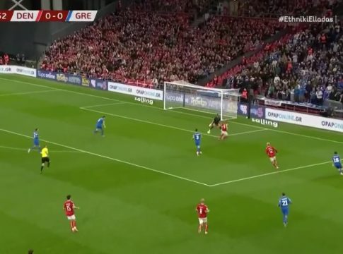 Τραγικό λάθος του Ζαφείρη, 1-0 η Δανία με τον Χόιλουντ (vid)