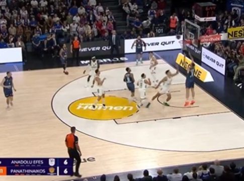 Εντυπωσιακό alley-oop κάρφωμα από τον Παπαγιάννη (vid)
