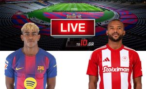LIVE: Μπαρτσελόνα – Ολυμπιακός