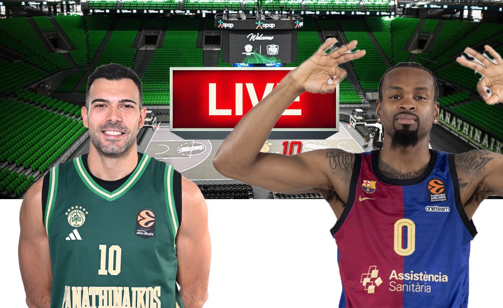 LIVE: Παναθηναϊκός – Μπαρτσελόνα