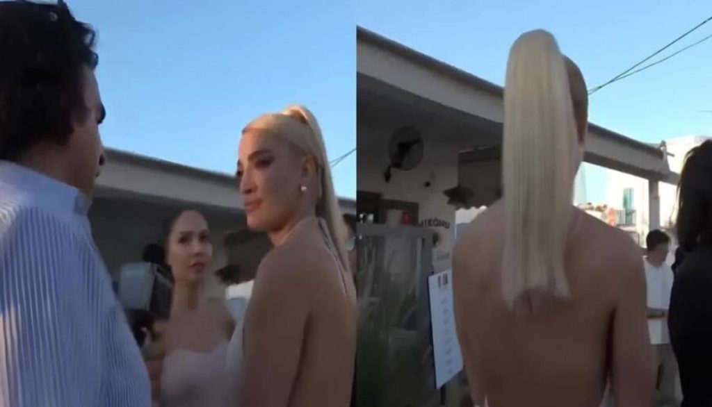 Χαμός με την Ιωάννα Τούνη και γνωστό δημοσιογράφο στη Μύκονο! (vid)