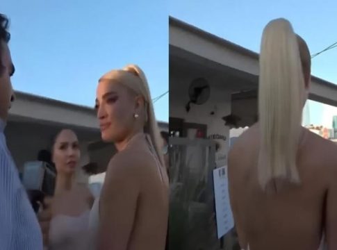 Χαμός με την Ιωάννα Τούνη και γνωστό δημοσιογράφο στη Μύκονο! (vid)