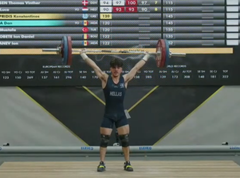 Άρση Βαρών: Το ασημένιο μετάλλιο στο Ευρωπαϊκό Πρωτάθλημα κατέκτησε ο Κωνσταντίνος Λαμπρίδης