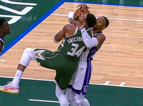 Ο Γουέστμπρουκ έκανε άμυνα στον Αντετοκούνμπο με… κεφαλοκλείδωμα (vid)