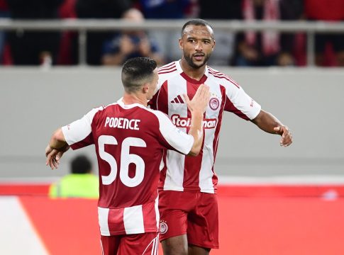 Άνοιξε το σκορ ο Ολυμπιακός με πέναλτι του Ελ Κααμπί (vid)