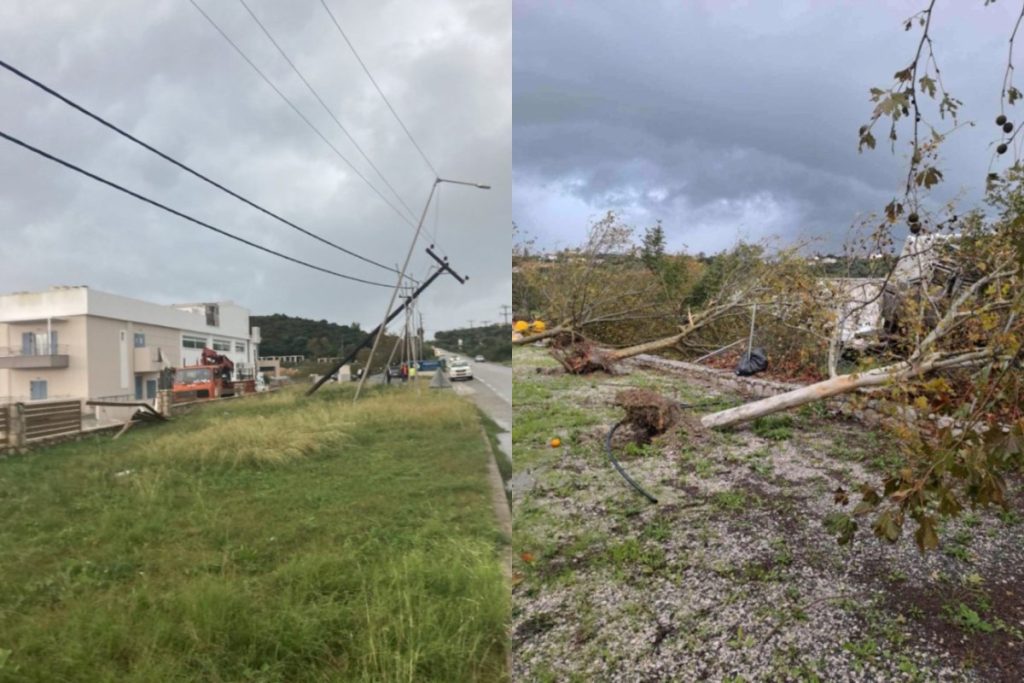 Κακοκαιρία Adel: Ανεμοστρόβιλος χτύπησε τη Φοινικούντα