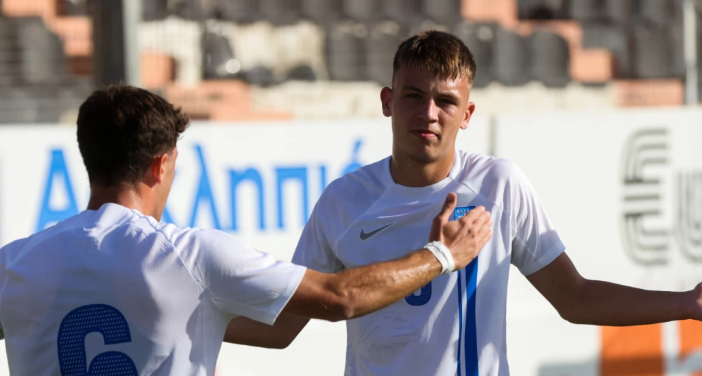 Τρομερός Μύθου, χατ-τρικ στο ημίχρονο της Εθνικής Νέων