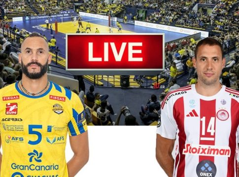 LIVE: Λας Πάλμας – Ολυμπιακός