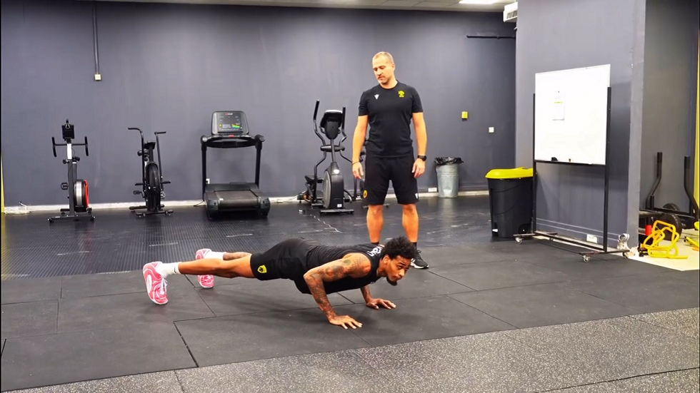 Έπιασε δουλειά στην ΑΕΚ ο Μπράουν (vid)