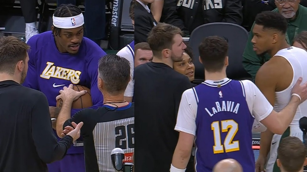 Ο Γιάννης έδωσε την μπάλα του αγώνα σε rookie των Λέικερς παρά την άρνηση των διαιτητών (vid)