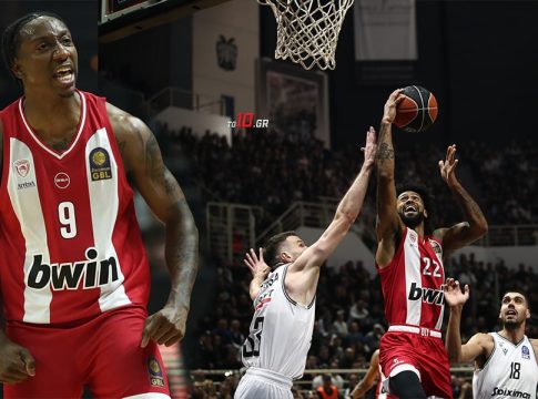 ΠΑΟΚ – Ολυμπιακός 81-92: Πέρασαν από το «Παλατάκι» με τρομερό Λι οι «ερυθρόλευκοι»