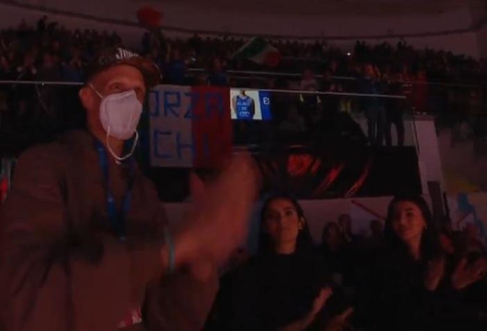 Στο γήπεδο ο Πολονάρα για την αναμέτρηση της Ιταλίας με την Ισλανδία (pic, vid)