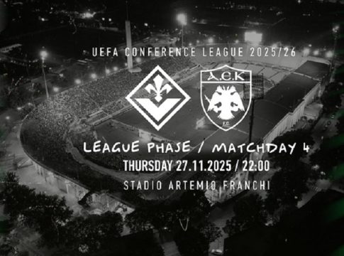 Βγαίνουν σε κυκλοφορία τα εισιτήρια της ΑΕΚ για το ματς με τη Φιορεντίνα