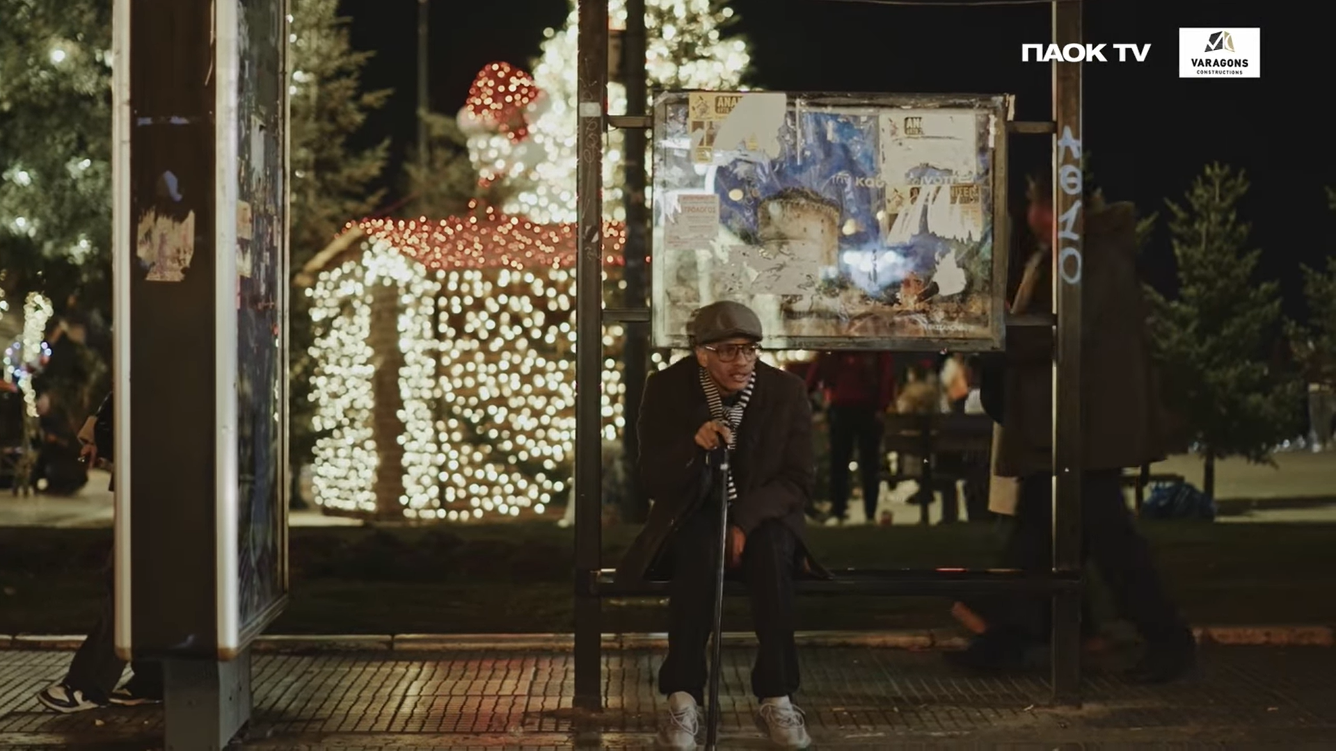 Στον… αέρα η Χριστουγεννιάτικη ταινία του ΠΑΟΚ: Ο Αϊ Βασίλης Ζαφείρης, ο… παππούς Τάισον και η χαμένη βαλίτσα (vid)