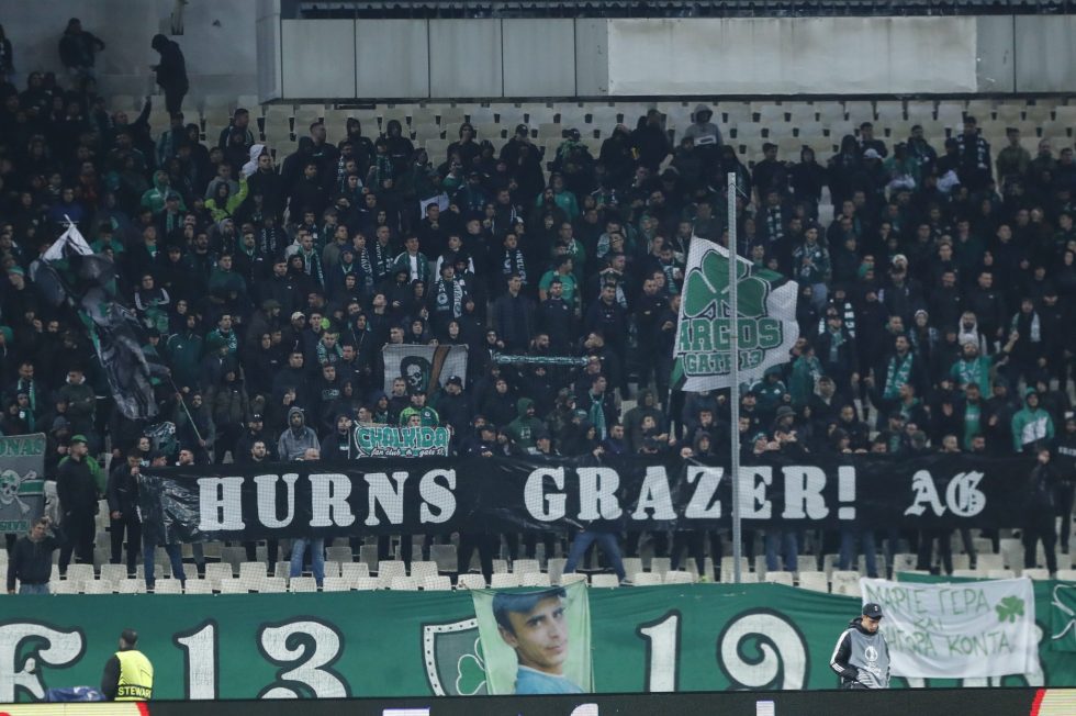 Πρόστιμο της UEFA στον Παναθηναϊκό για το ματς με την Στουρμ Γκρατς