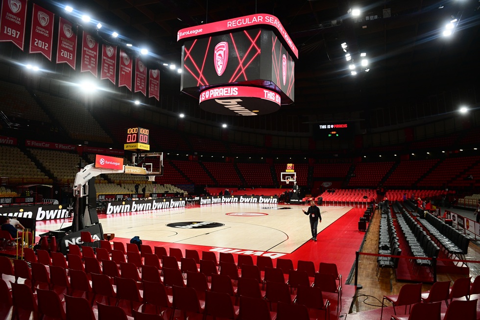 Οριστικό: Αναβάλλεται ο αγώνας του Ολυμπιακού με τη Φενέρ λόγω της κακοκαιρίας