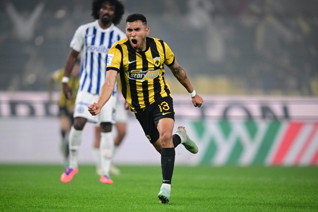 Ωραία σέντρα του Ρότα, εξαιρετική κεφαλιά του Πινέδα και 1-0 η ΑΕΚ (Vid)