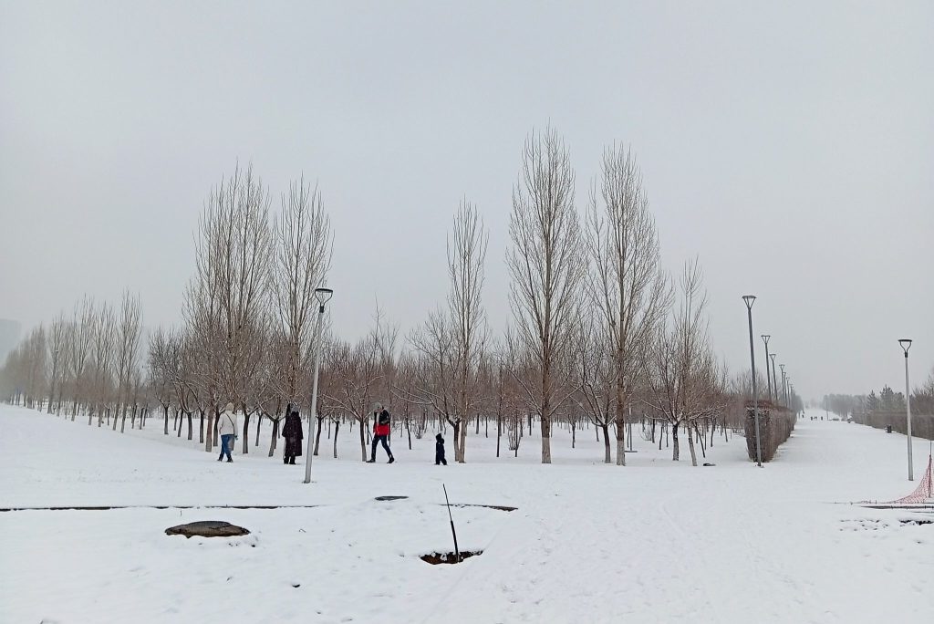 Οι εκσκαφείς βγάζουν χιόνι από την «Astana Arena» – Ποιες είναι οι καιρικές συνθήκες πριν το Καϊράτ – Ολυμπιακός (vid)