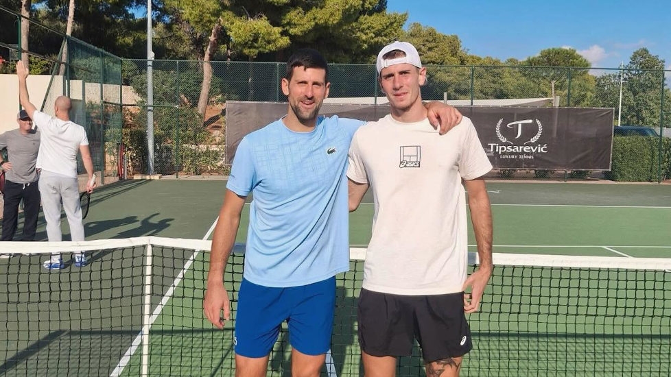 Ο Θάνος προπονήθηκε με τον Τζόκοβιτς (pics+vid)