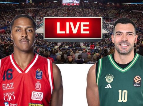 LIVE: Αρμάνι Μιλάνο – Παναθηναϊκός