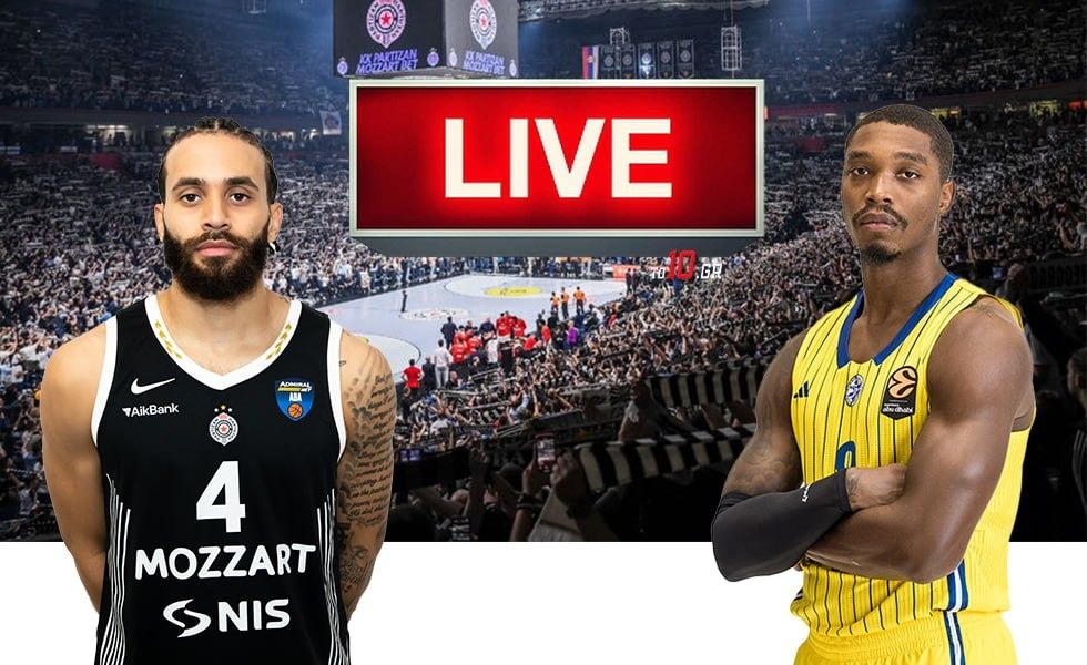 LIVE: Παρτίζαν – Μακάμπι Τελ Αβίβ