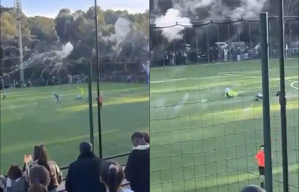 Απίστευτο περιστατικό σε αγώνα Κ18 στην Γαλλία: Φωτοβολίδες τραυμάτισαν τρεις ποδοσφαιριστές (vid)