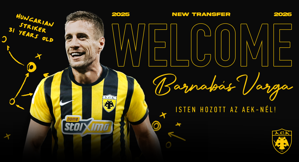 Επίσημο: Στην ΑΕΚ μέχρι το 2029 ο Βάργκα (pics)